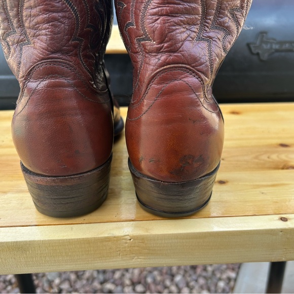Dan Post Rich Brown Western Boots - Picture 9 of 16